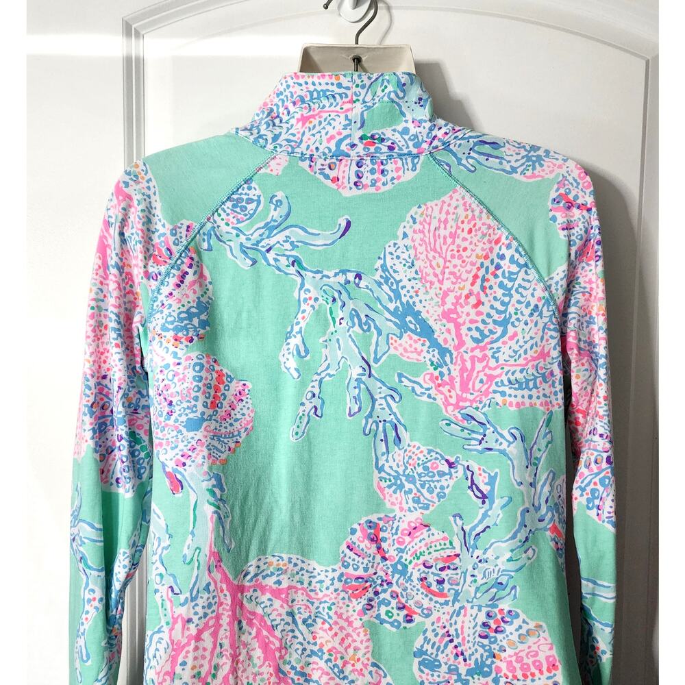 Lilly Pulitzer Multicolor Jellyfish Half Zip Pullover Sweatshirt S - Picture 8 of 9